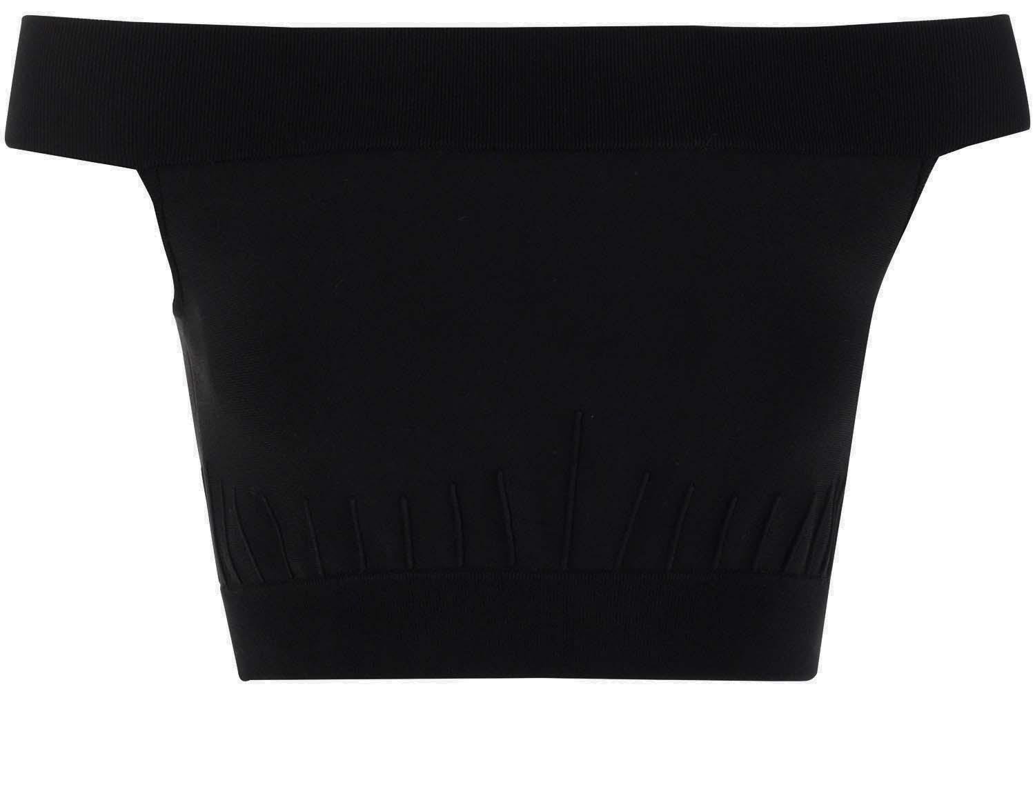 Alexander McQueen Off-Shoulder Knitted Top