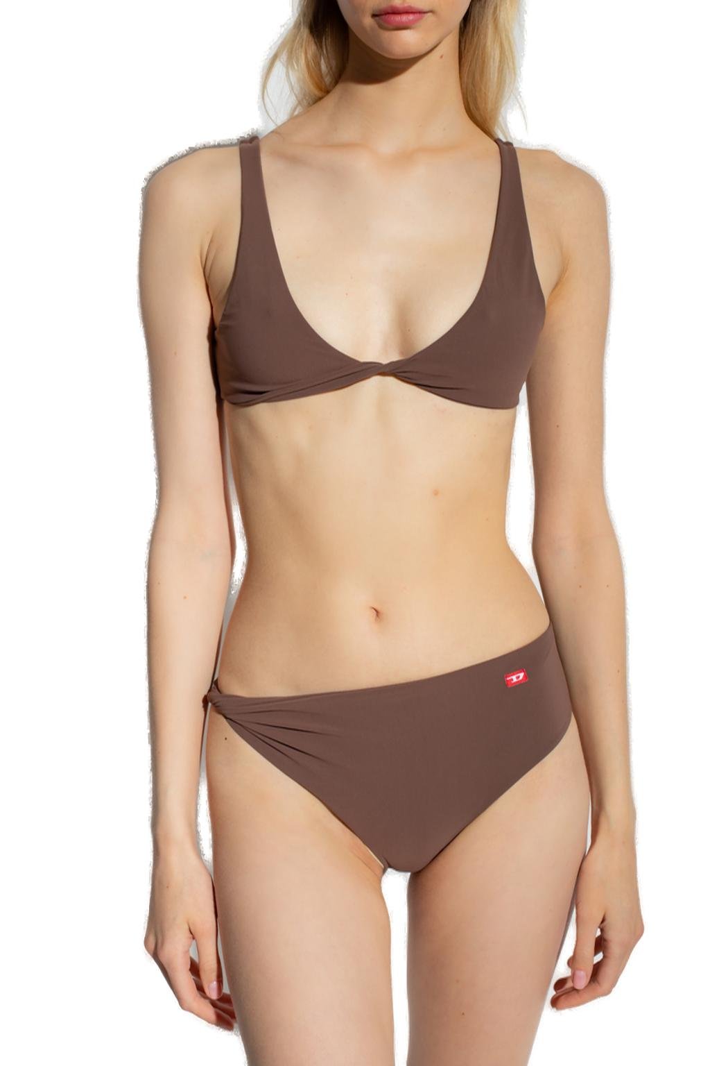Diesel BFPN-Aishtwist Logo Patch Bikini Bottoms 3 Diesel BFPN-Aishtwist Logo Patch Bikini Bottoms