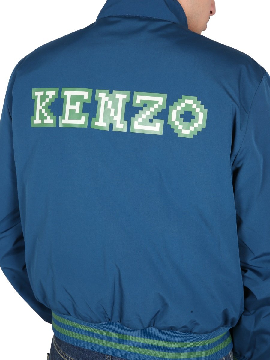 Kenzo Pixel Logo Zipped Jacket