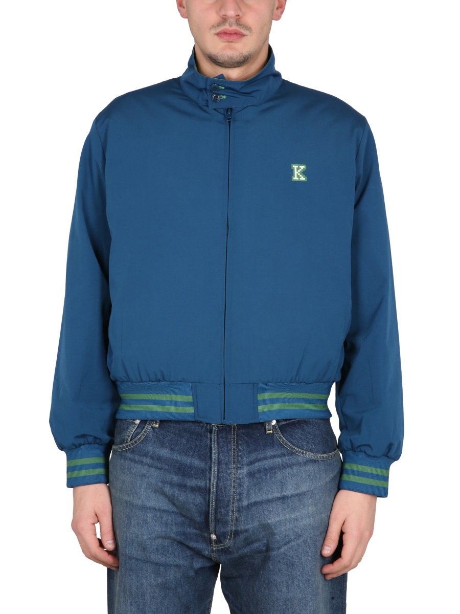 Kenzo Pixel Logo Zipped Jacket