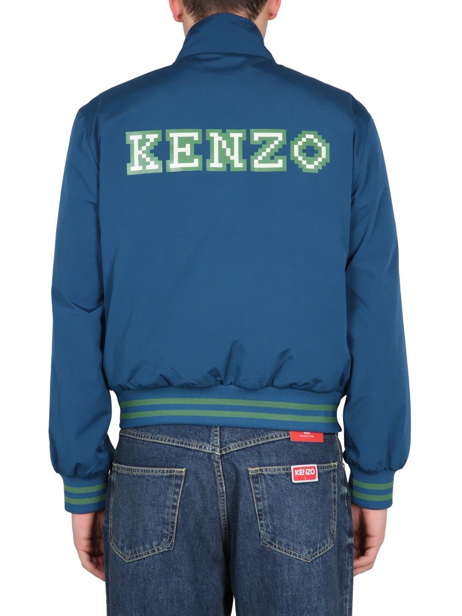 Kenzo Pixel Logo Zipped Jacket