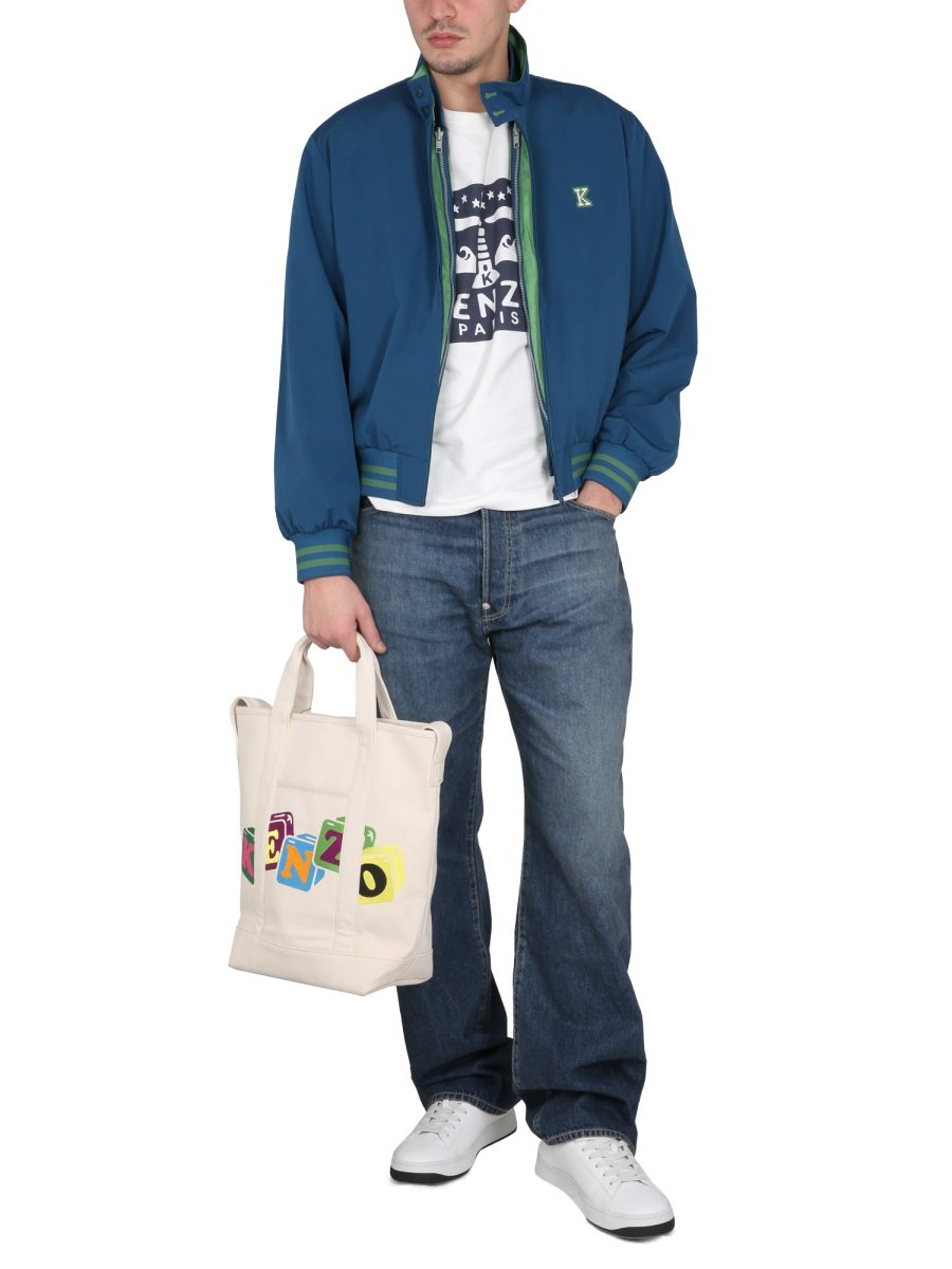 Kenzo Pixel Logo Zipped Jacket