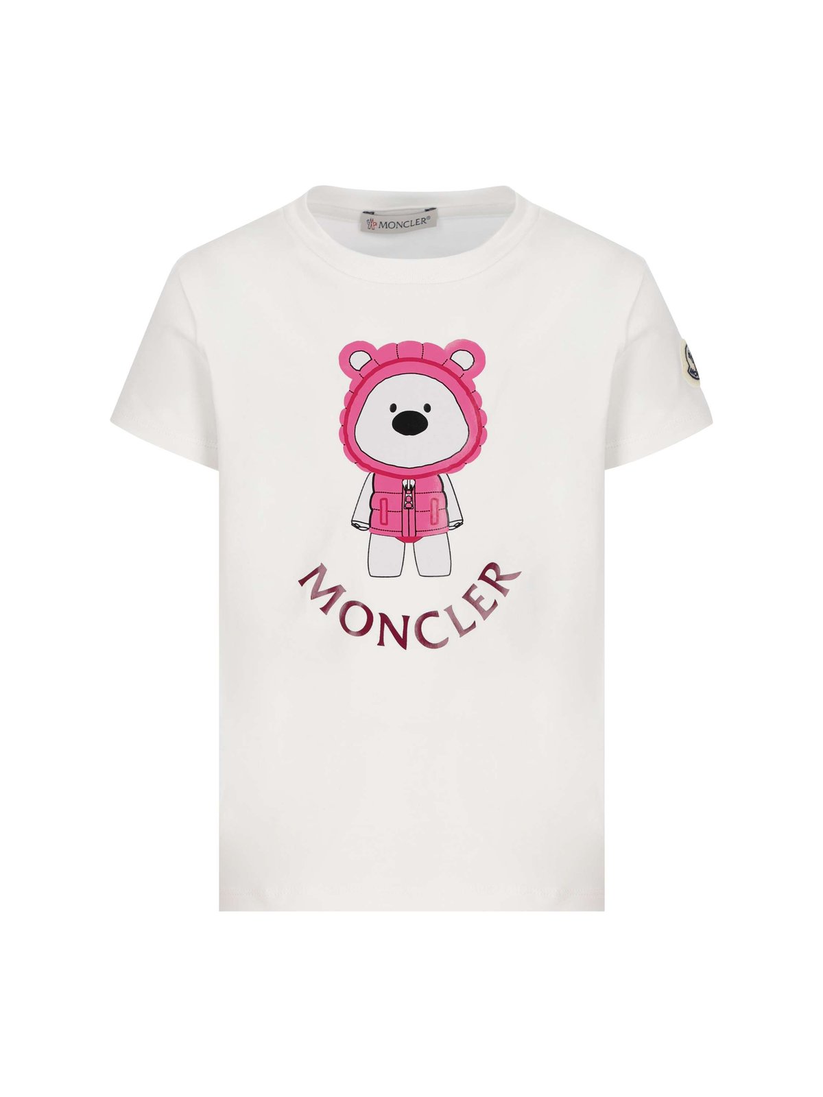 Moncler Enfant Logo Printed Crewneck T-Shirt