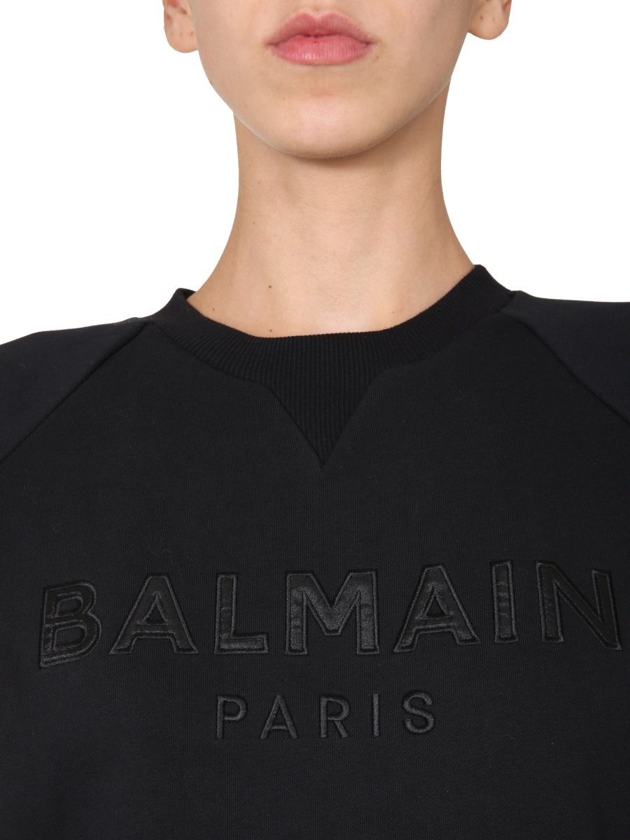 Balmain Logo Embroidered Sweatshirt 7 Balmain Logo Embroidered Sweatshirt