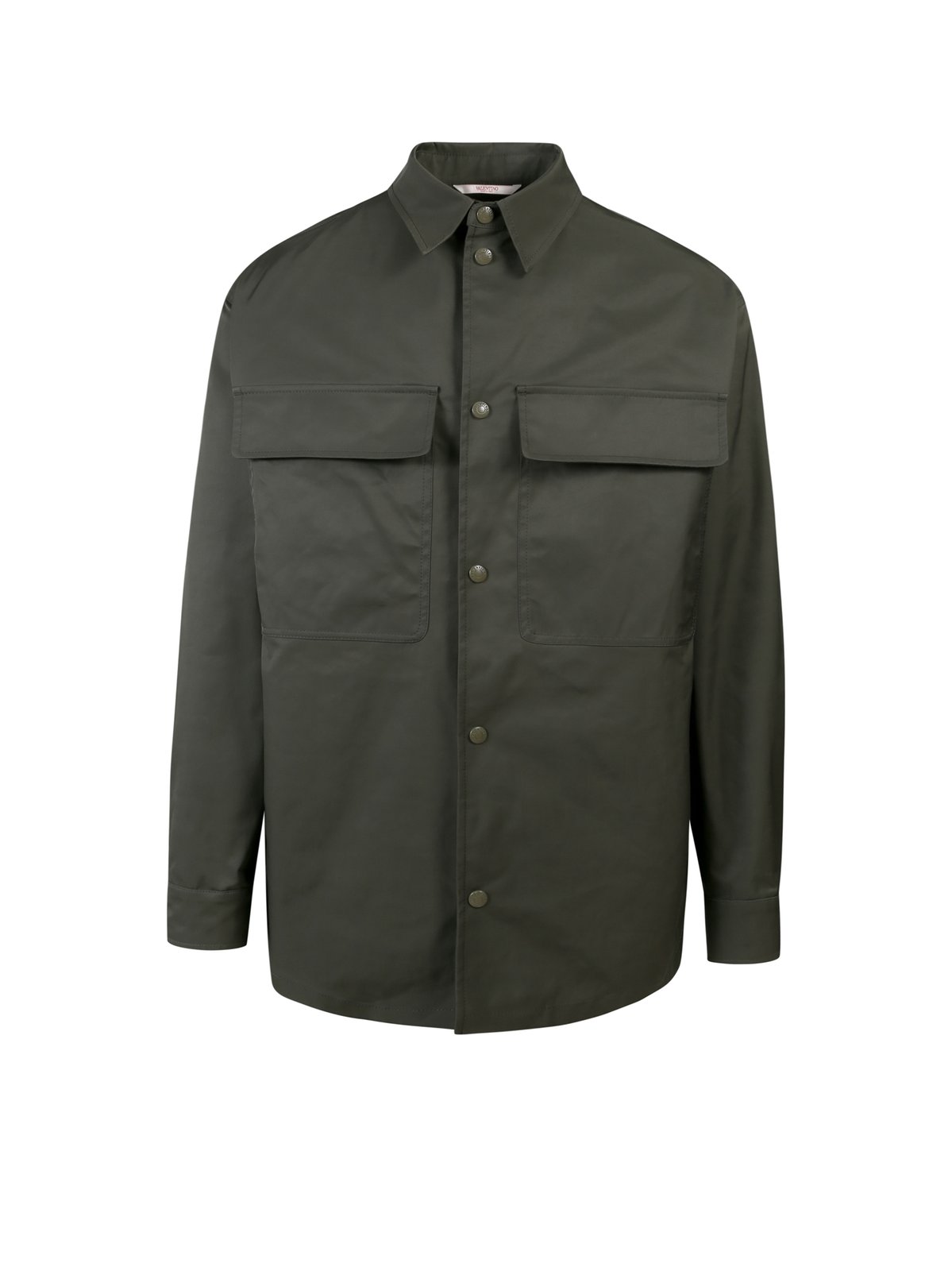 Valentino Logo Patch Drop-Shoulder Overshirt