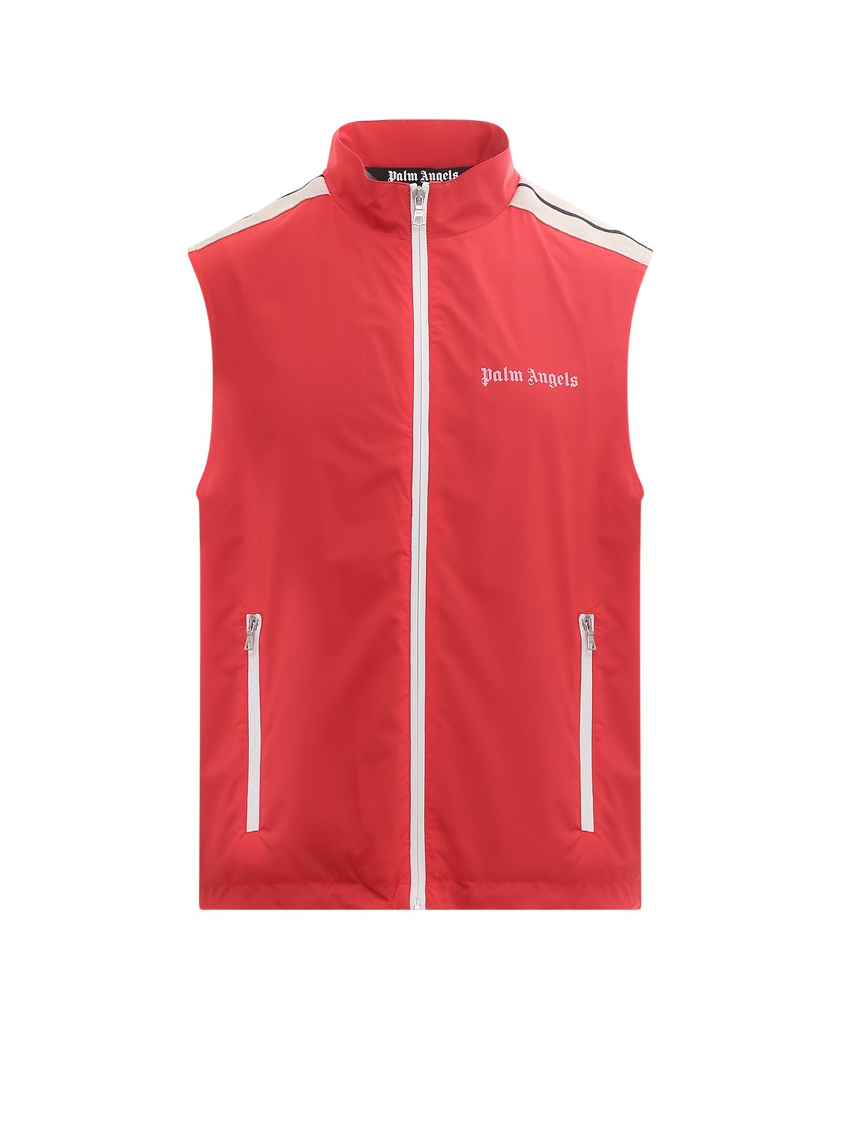 Palm Angels Logo Printed Zipped Gilet