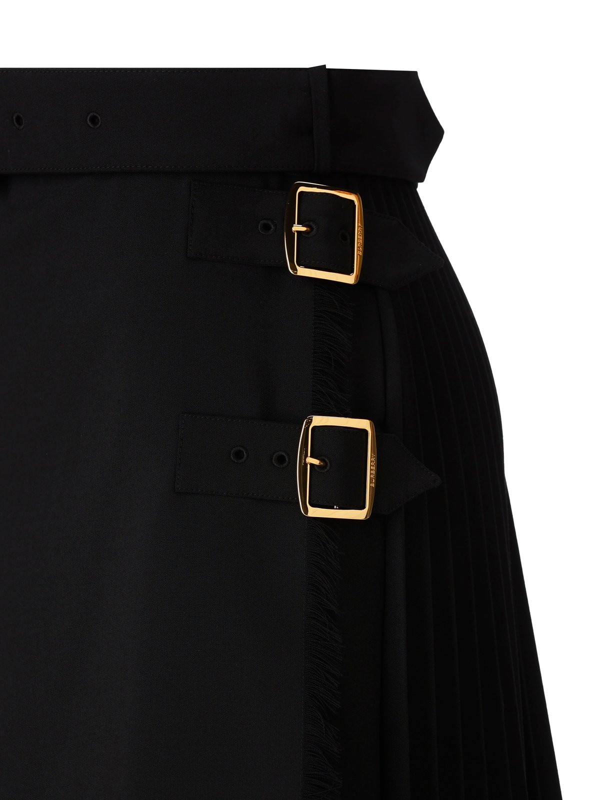 Burberry Belted-Waist Midi Skirt