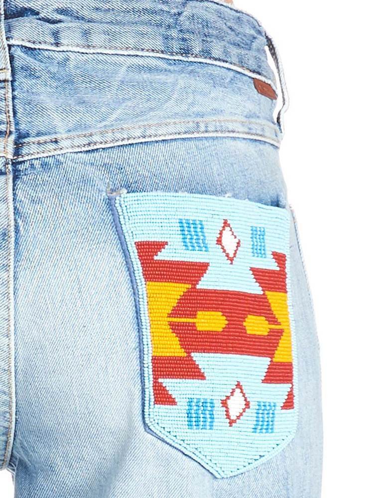 Alanui Embroidered Straight-Leg Jeans