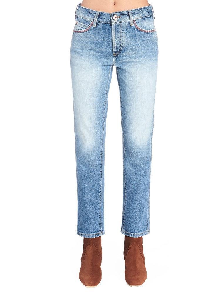 Alanui Embroidered Straight-Leg Jeans