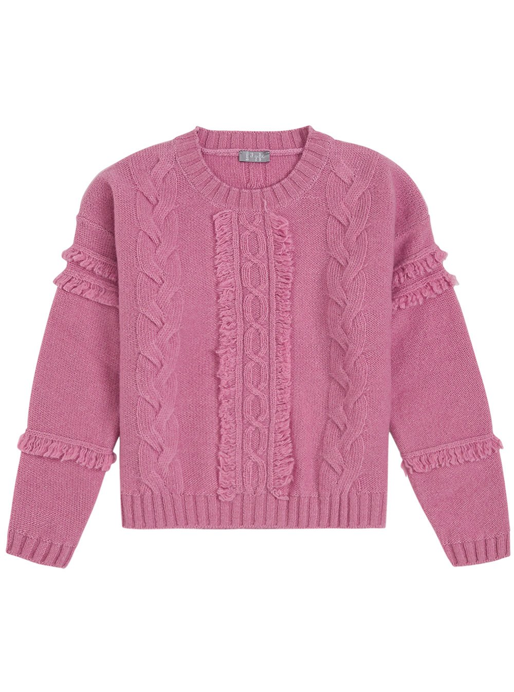 Il Gufo Cable Knitted Crewneck Jumper