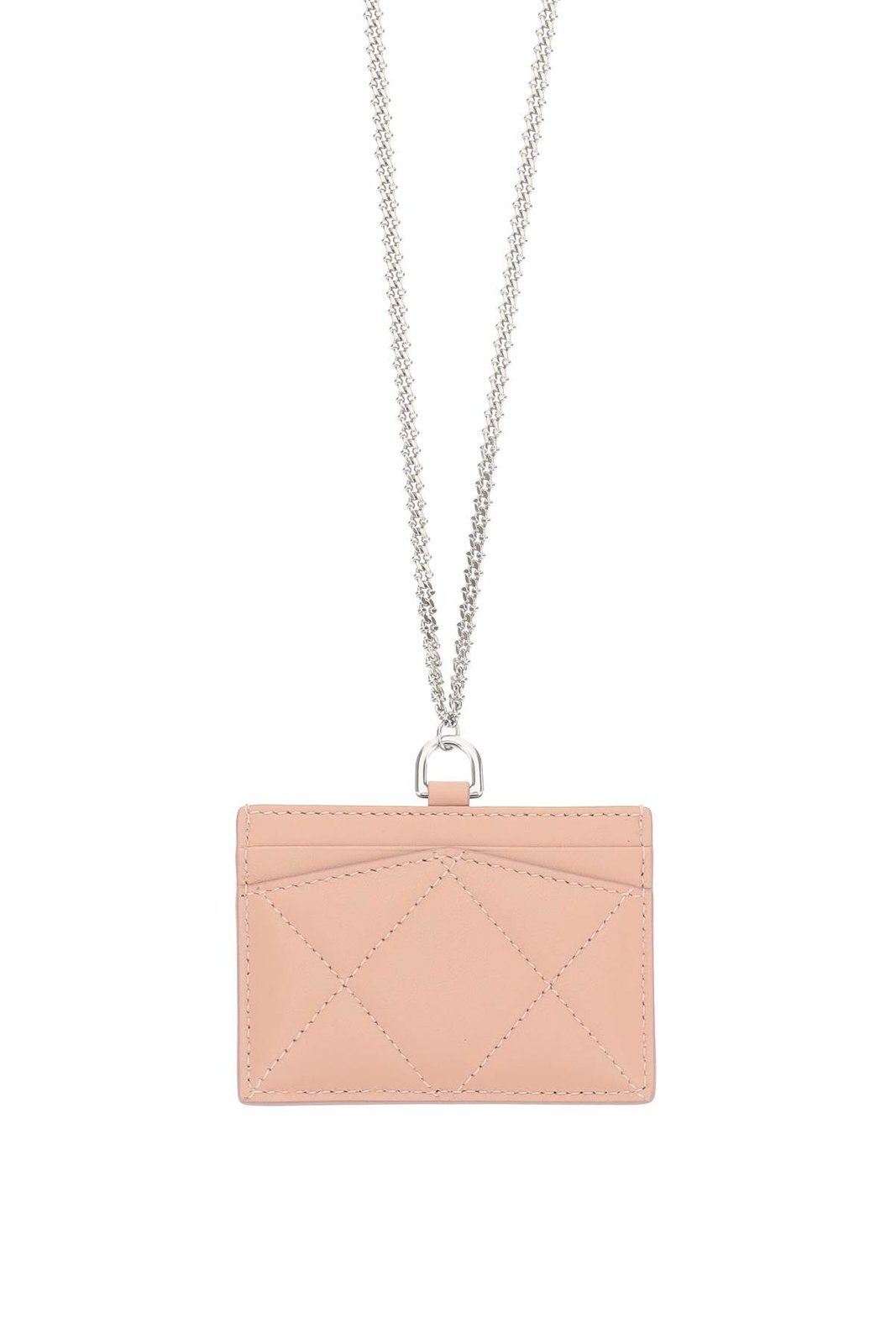 Alexander McQueen Logo Print Quilted Chained Wallet