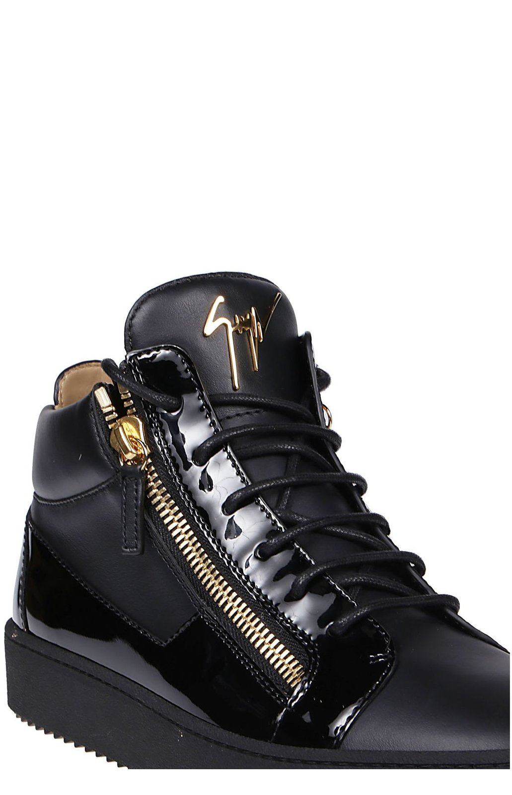 Giuseppe Zanotti Side-Zip Lace-Up Sneakers