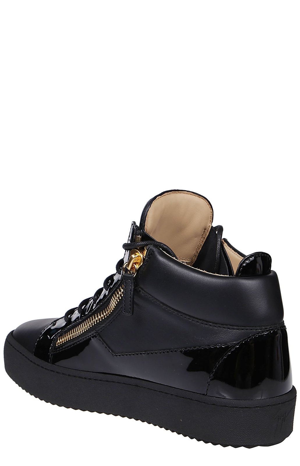 Giuseppe Zanotti Side-Zip Lace-Up Sneakers