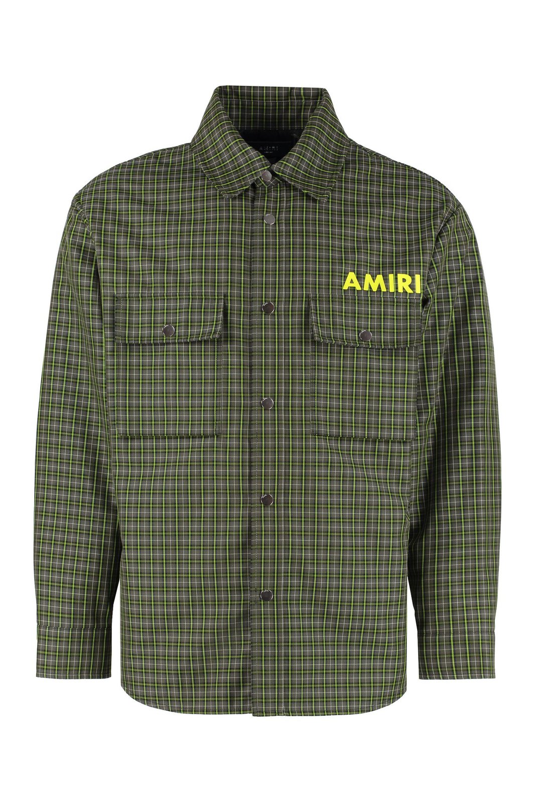 Amiri Logo Printed Buttoned Shirt Jacket