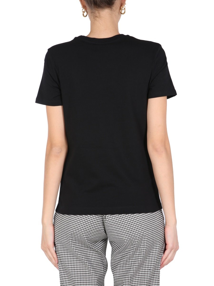 PS Paul Smith Flocked Smiley Logo Crewneck T-Shirt