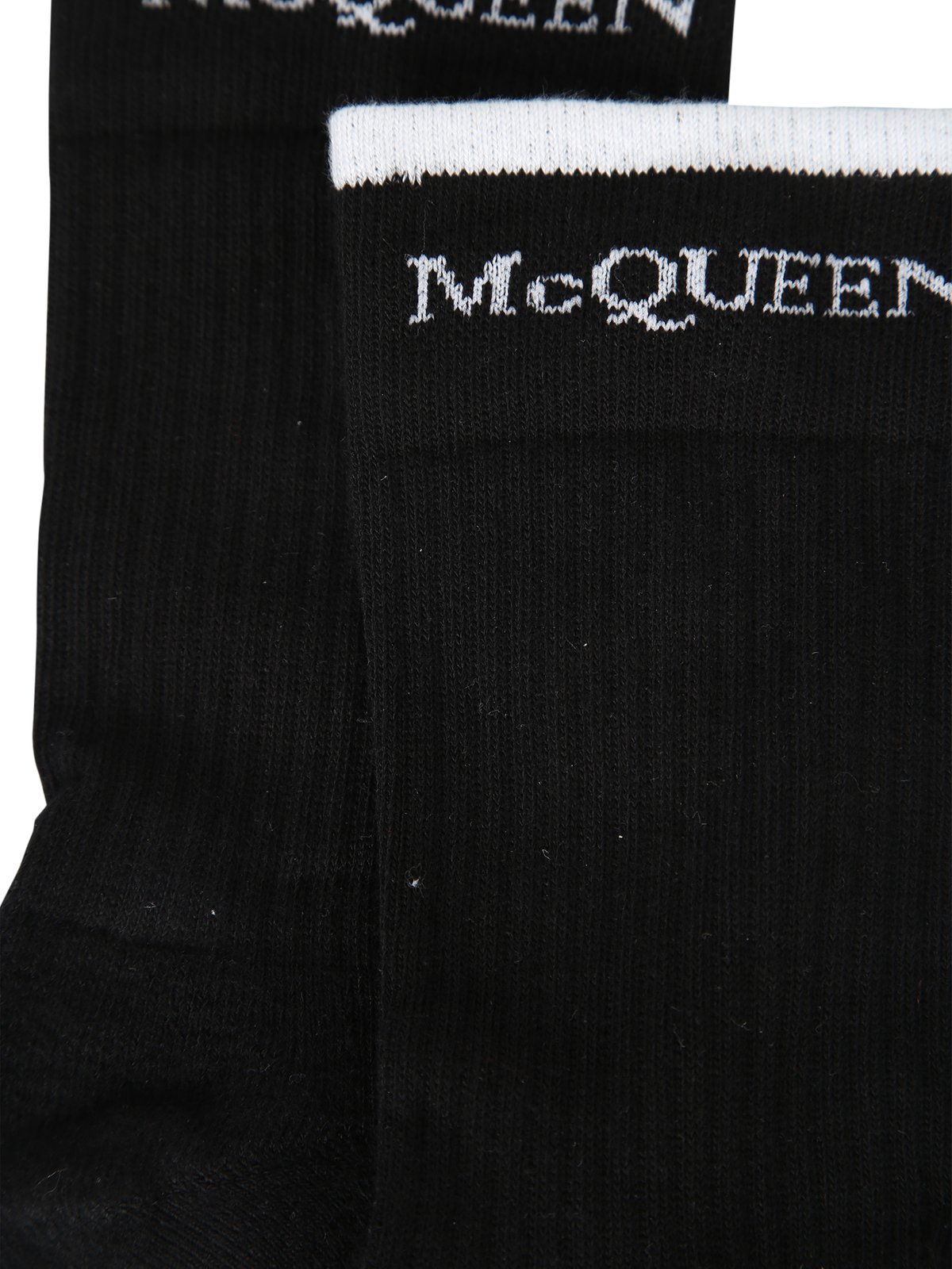 Alexander McQueen Logo Intarsia Knitted Stretched Socks