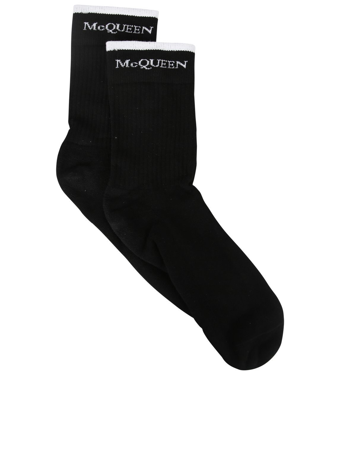 Alexander McQueen Logo Intarsia Knitted Stretched Socks