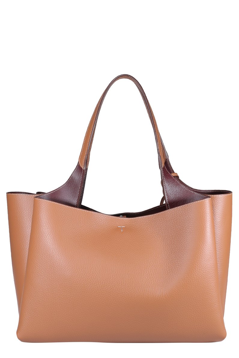 Tod's T Timeless Logo Plaque Medium Tote Bag