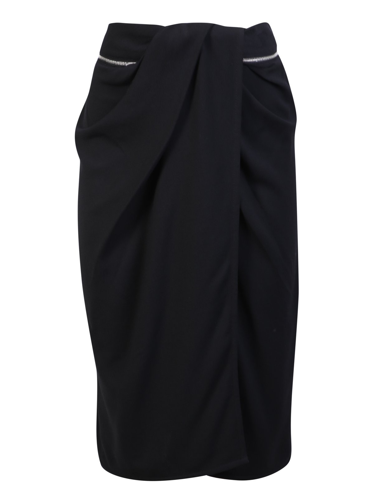 Jacquemus Zip Detailed Front Slit Midi Skirt