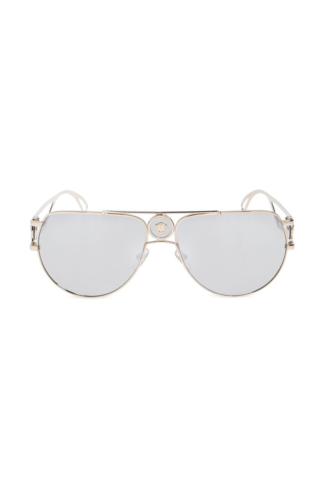 Versace Eyewear Double Bridge Aviator-Frame Sunglasses