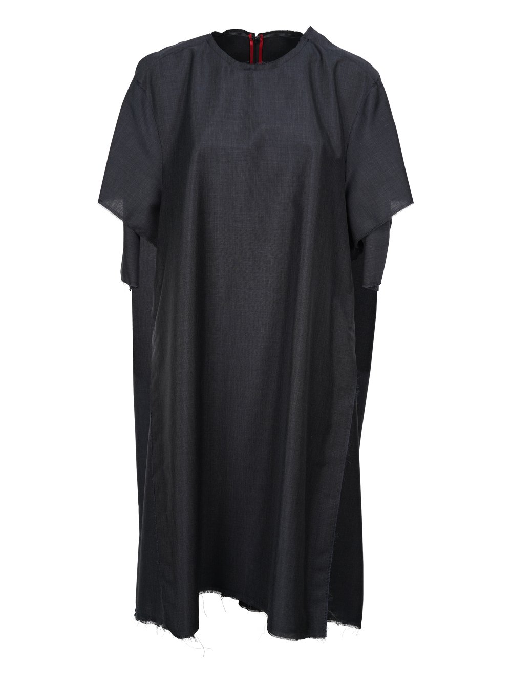 Maison Margiela Crewneck Frayed Edge Dress