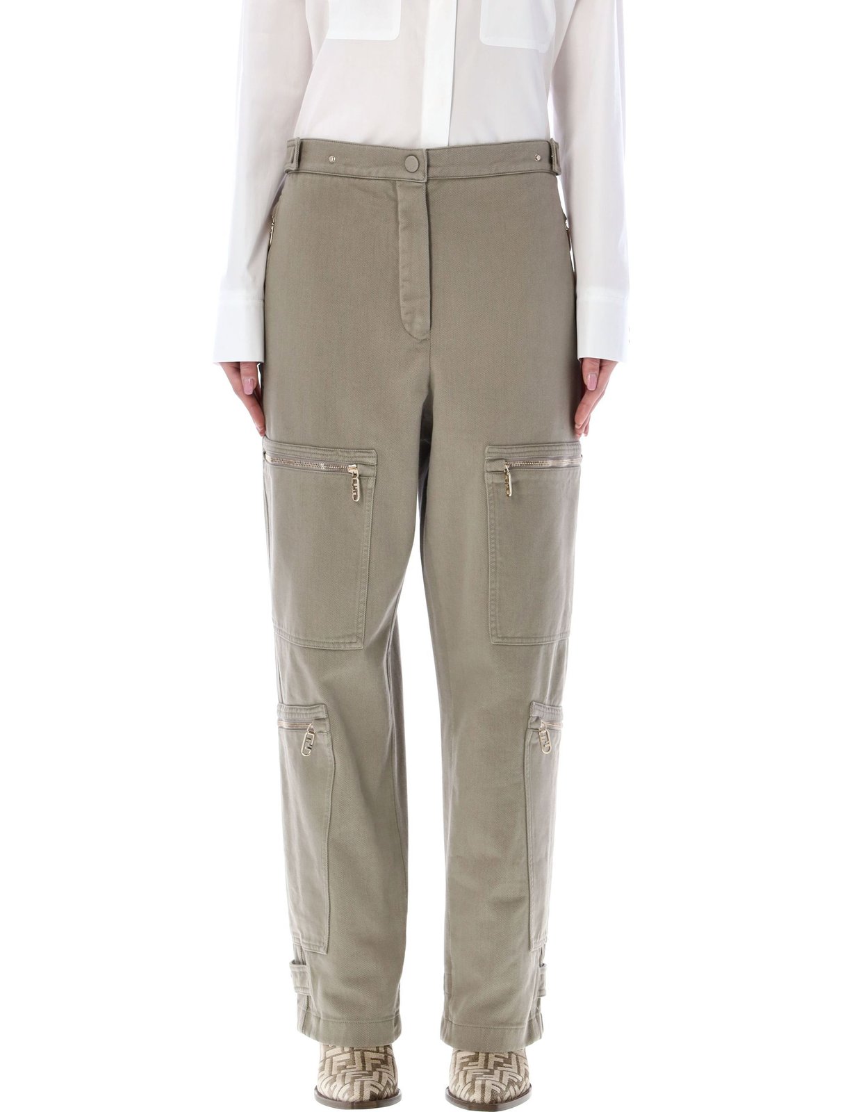 Fendi Straight-Leg Cargo Pants
