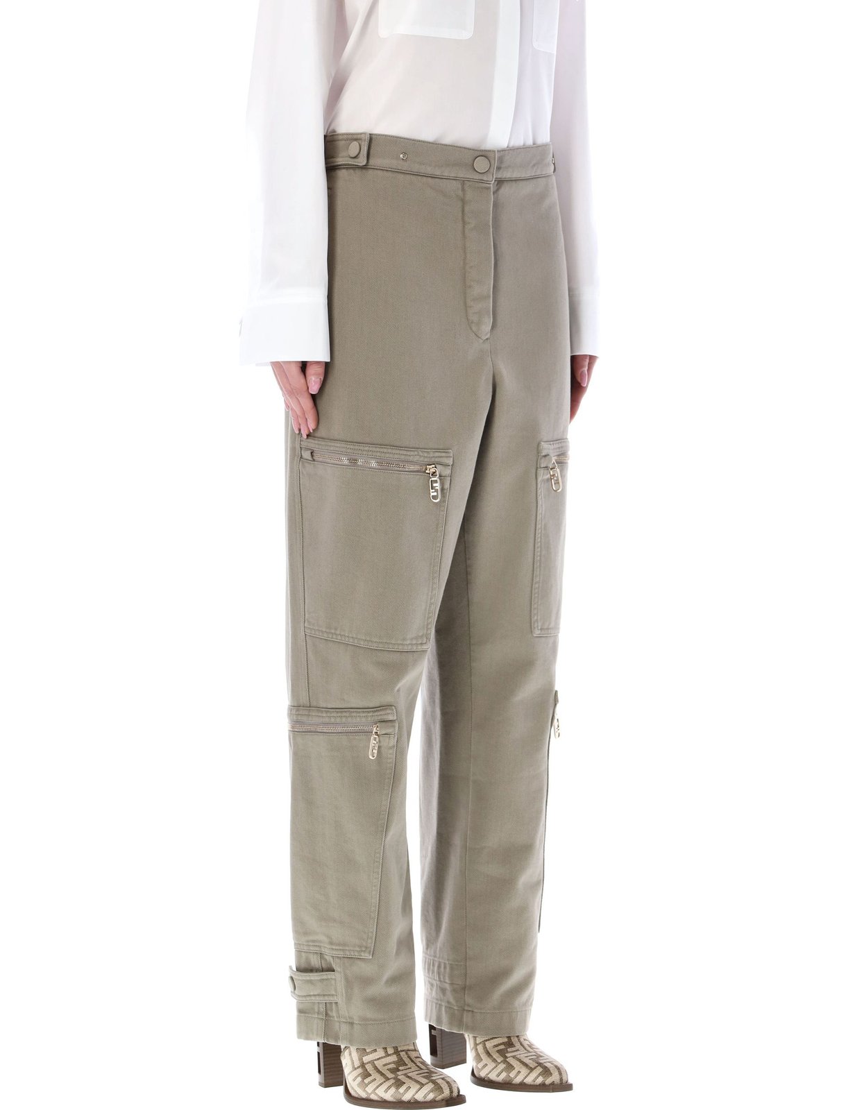 Fendi Straight-Leg Cargo Pants