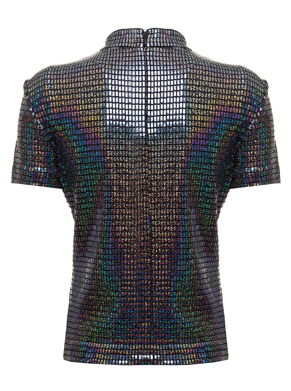 Chiara Ferragni Metallic-Effect Top