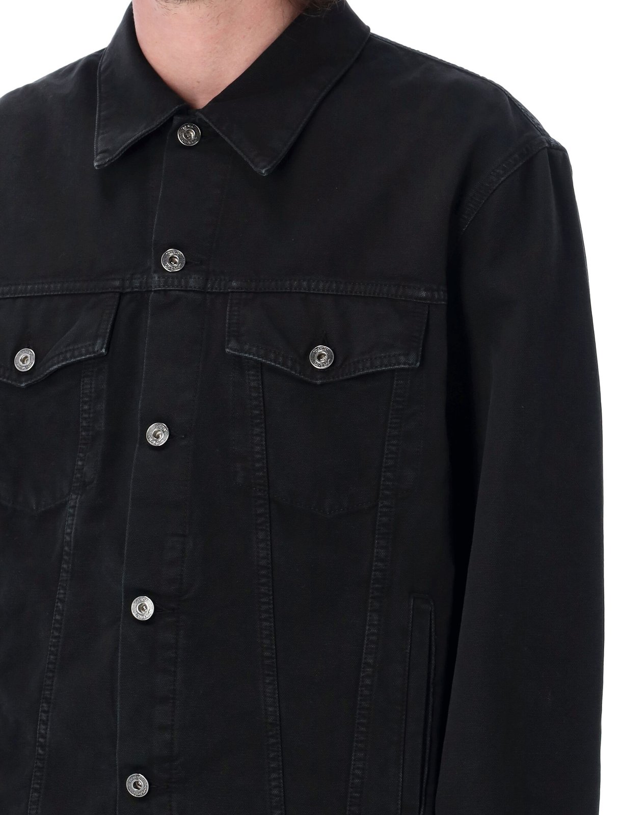 Off-White Button-Up Denim Jacket