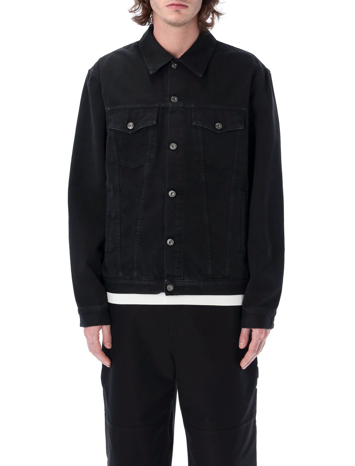 Off-White Button-Up Denim Jacket