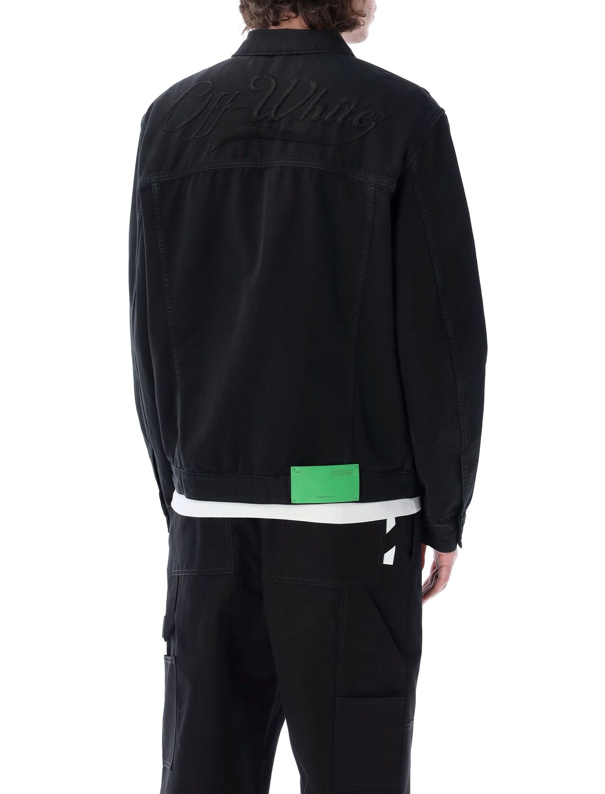 Off-White Button-Up Denim Jacket