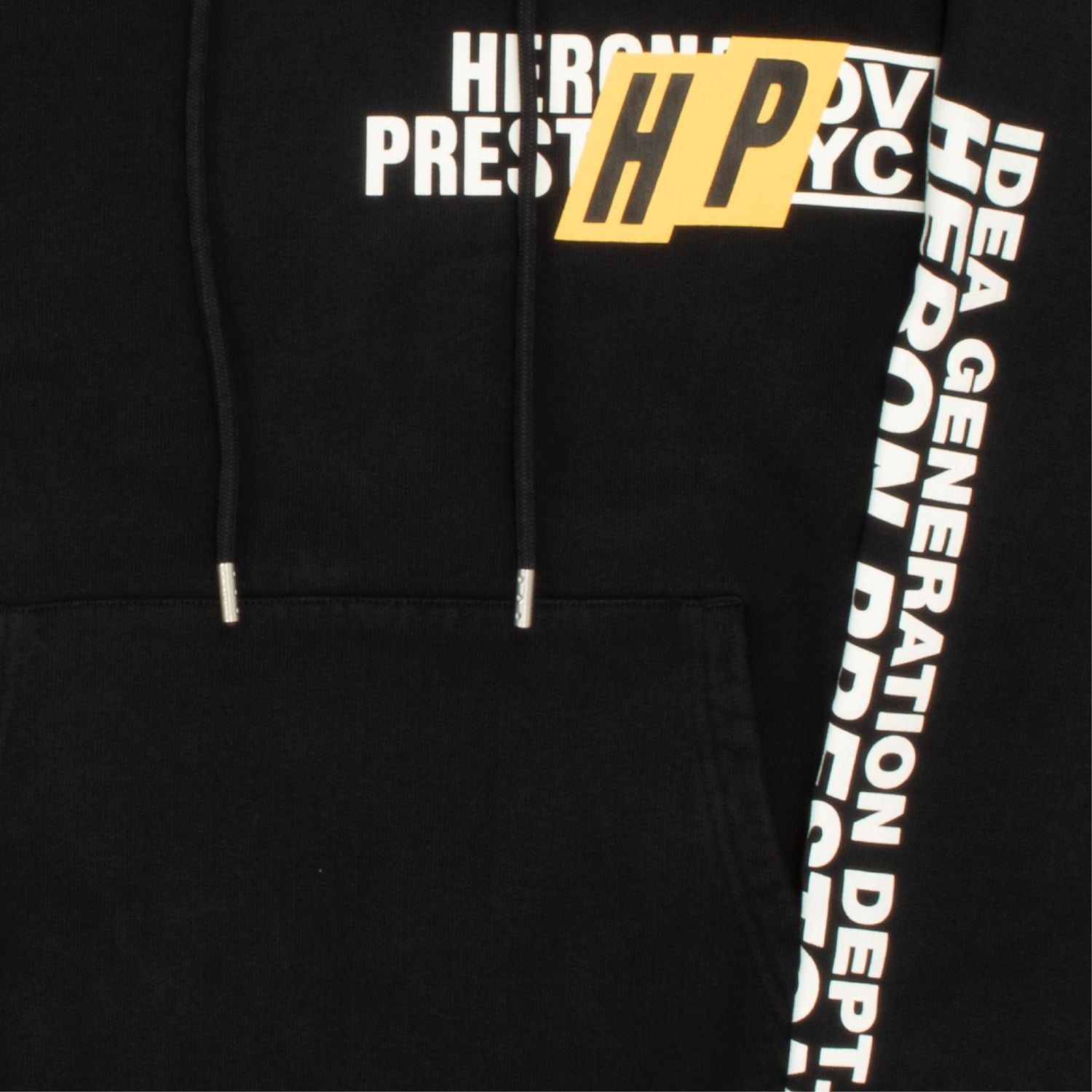 Heron Preston Real Estate Logo Print Drawstring Hoodie