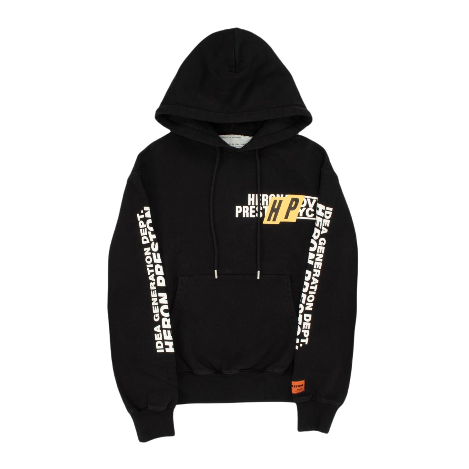 Heron Preston Real Estate Logo Print Drawstring Hoodie