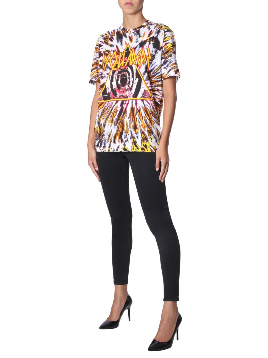 Dsquared2 Tie-Dye Logo Print T-Shirt