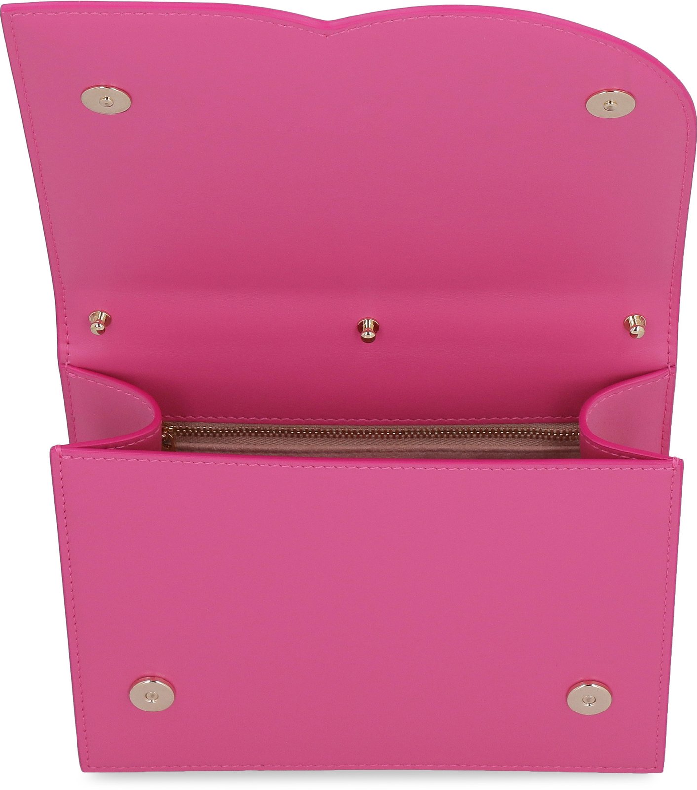 Dolce & Gabbana Logo Embossed Foldover Top Crossbody Bag