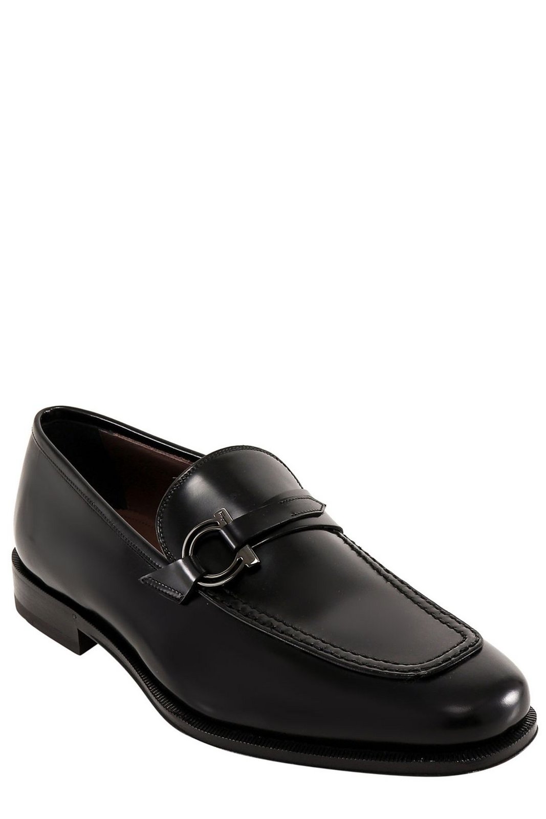 Ferragamo Gancini Logo-Plaque Loafers