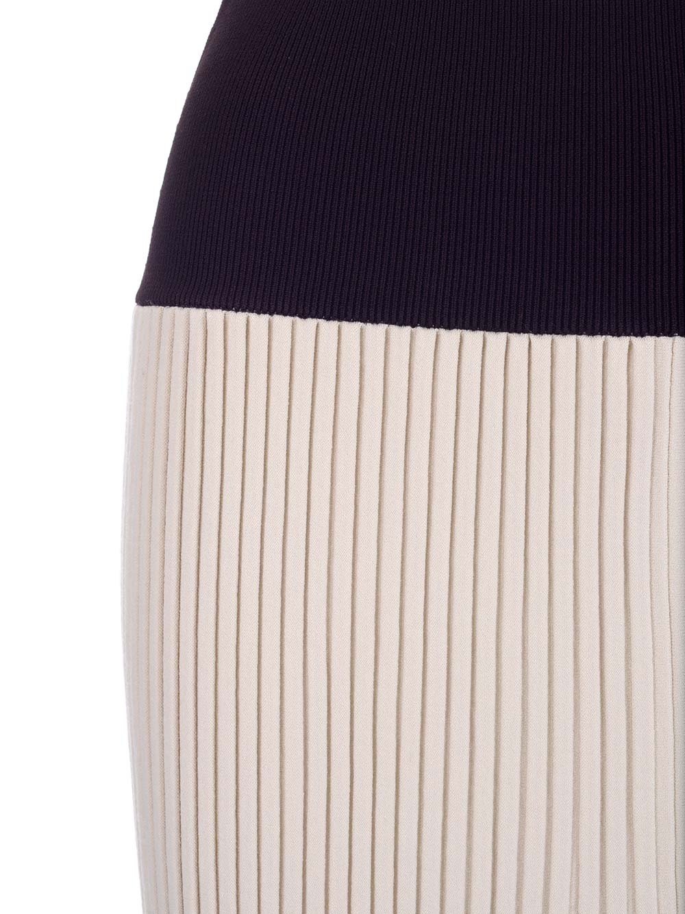 Tory Burch Ribbed Flared Midi Skirt