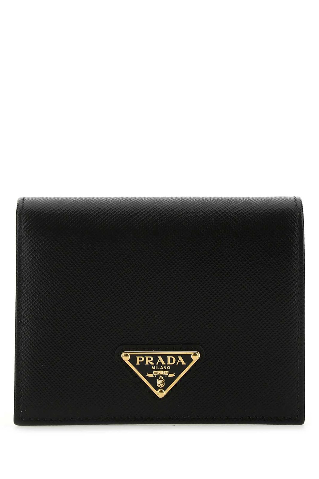 Prada Logo Plaque Small Wallet
