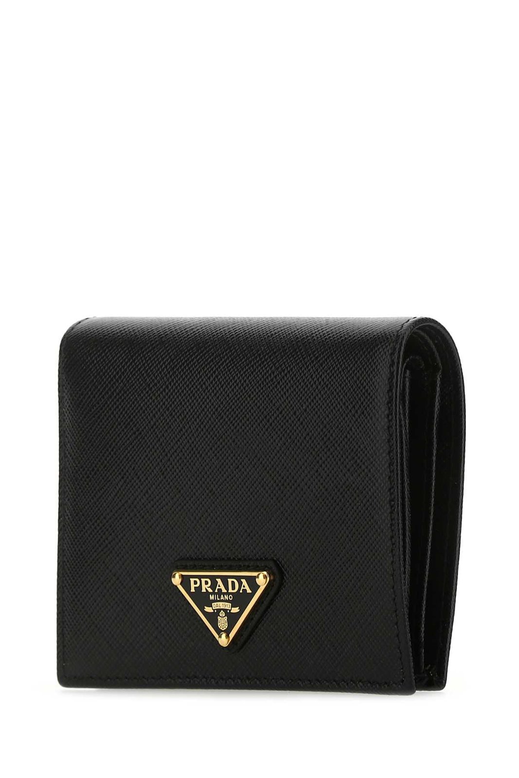 Prada Logo Plaque Small Wallet