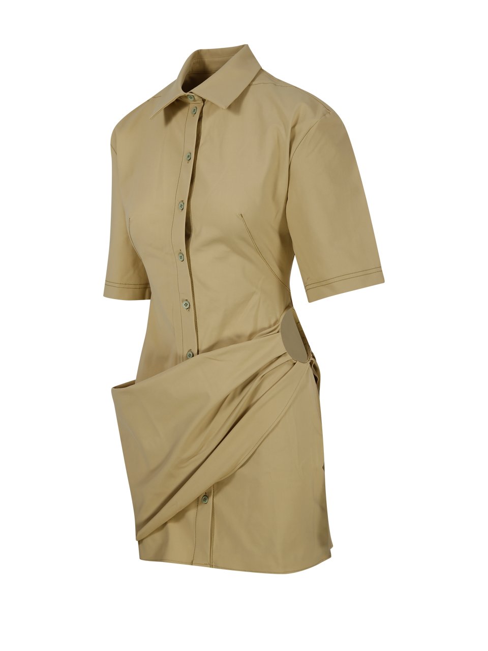 Jacquemus Camisa Draped Mini Shirt Dress 4 Jacquemus Camisa Draped Mini Shirt Dress