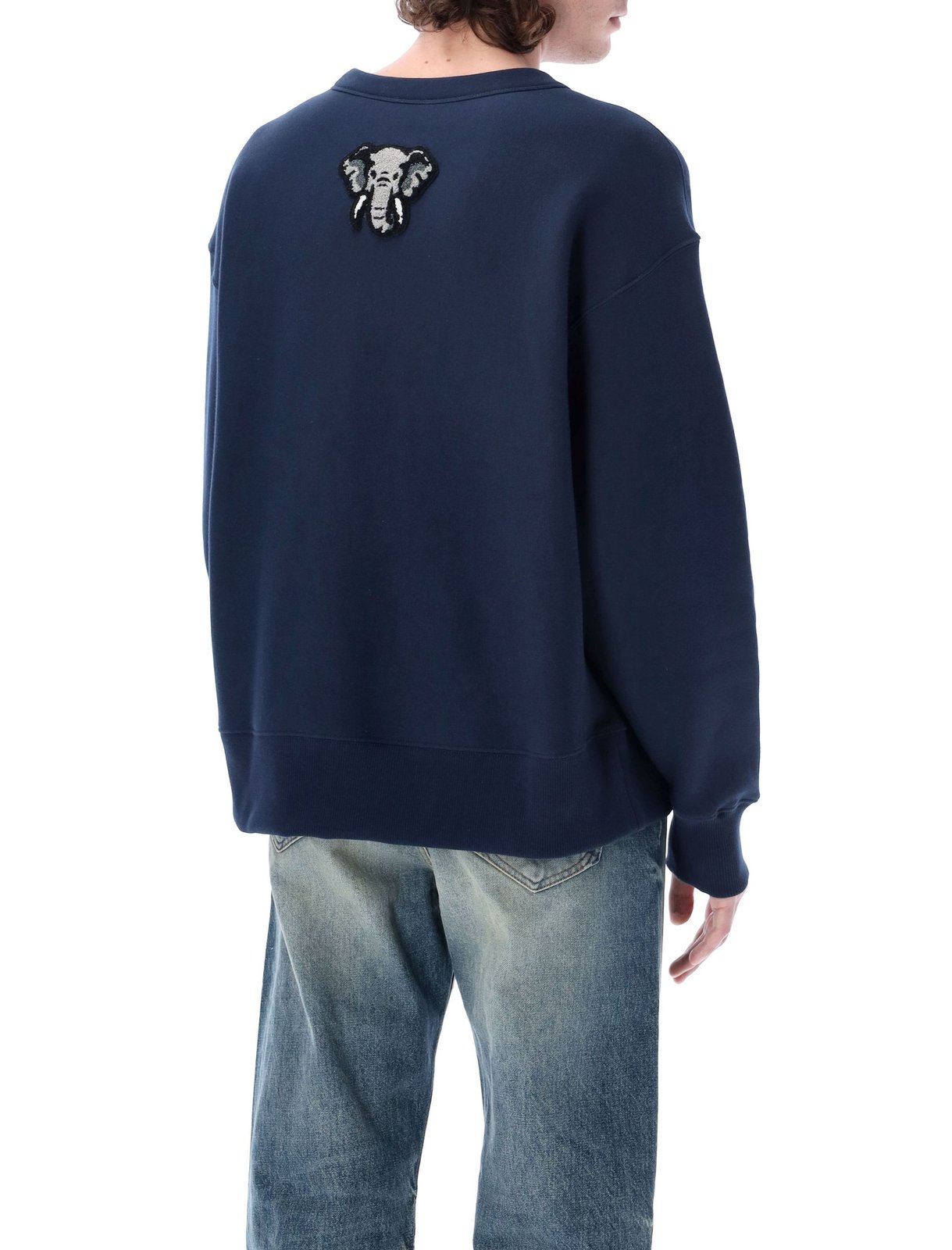 Kenzo Logo-Patch Detailed Crewneck Sweatshirt 3 Kenzo Logo-Patch Detailed Crewneck Sweatshirt
