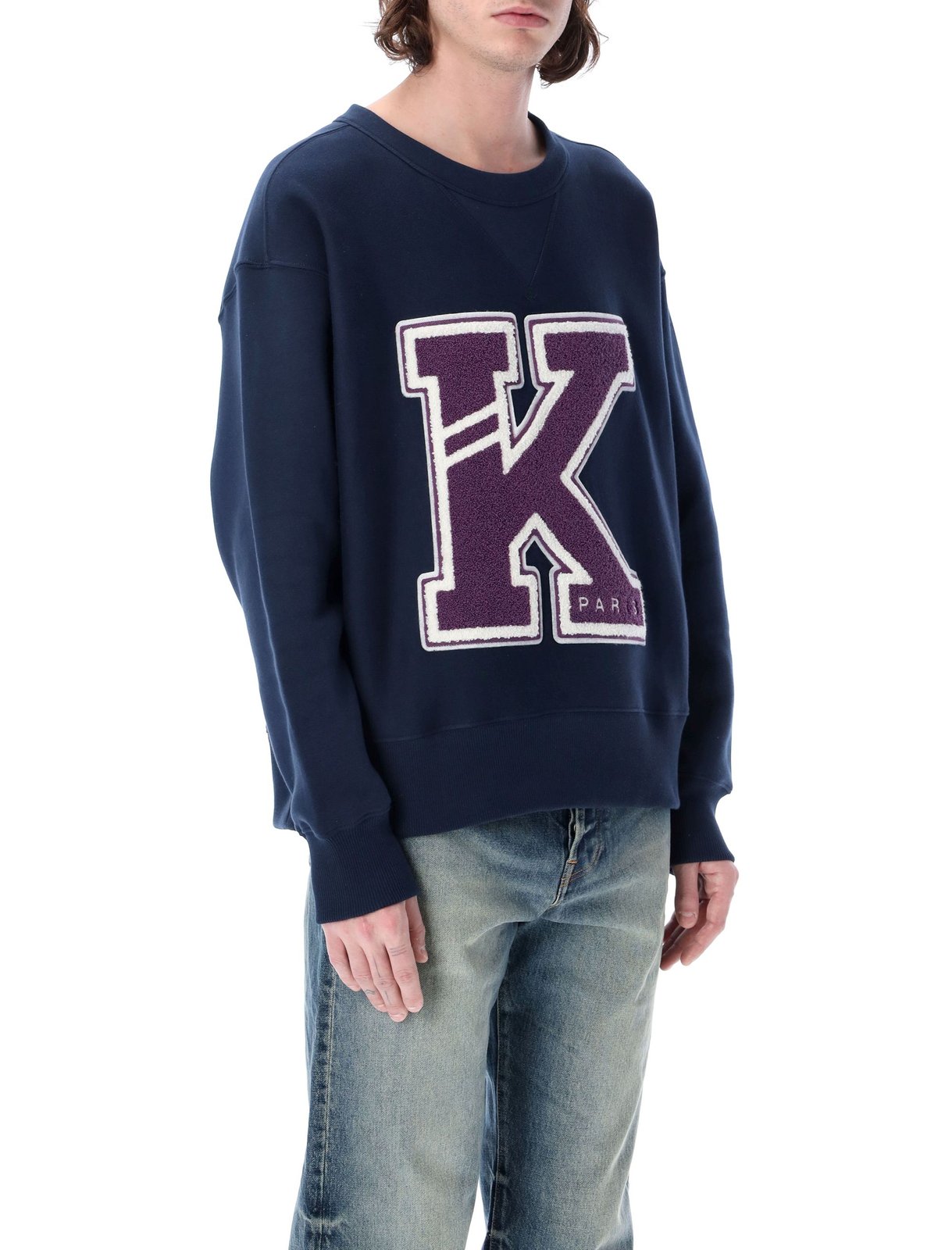 Kenzo Logo-Patch Detailed Crewneck Sweatshirt 4 Kenzo Logo-Patch Detailed Crewneck Sweatshirt