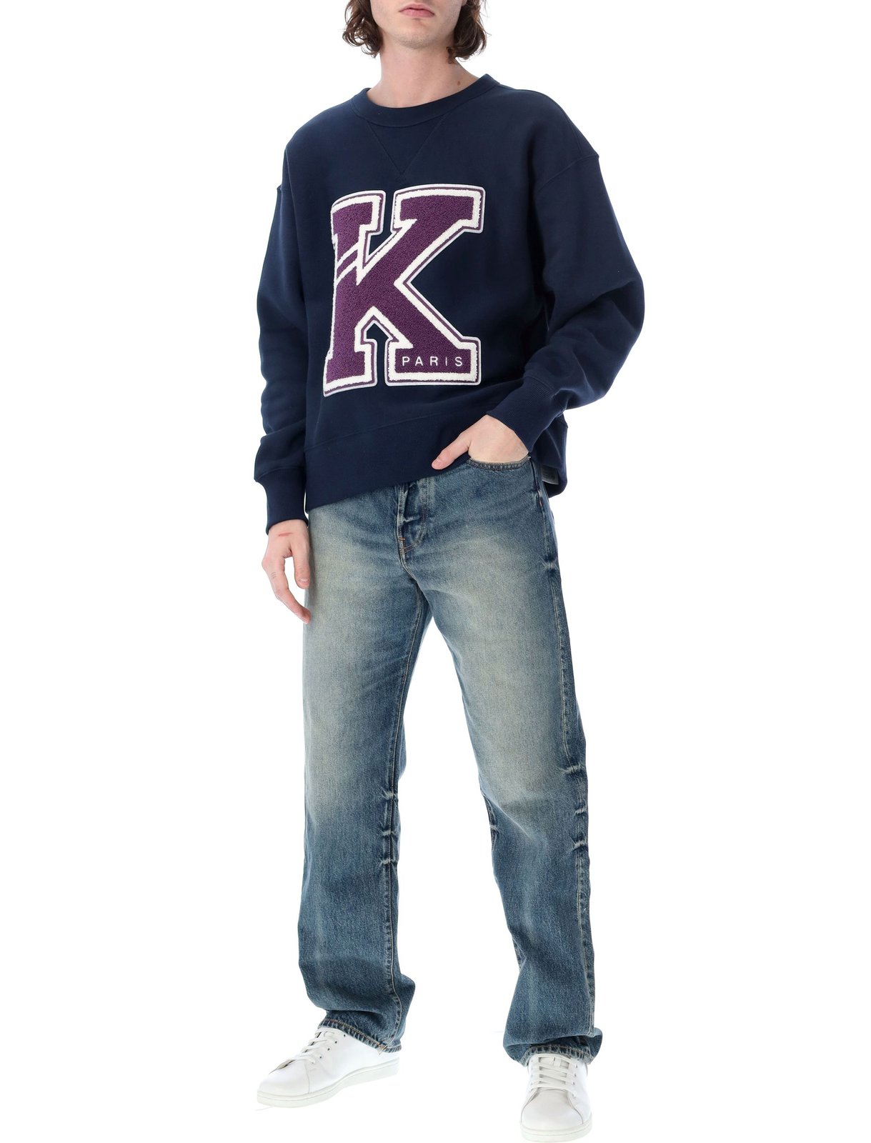 Kenzo Logo-Patch Detailed Crewneck Sweatshirt 5 Kenzo Logo-Patch Detailed Crewneck Sweatshirt