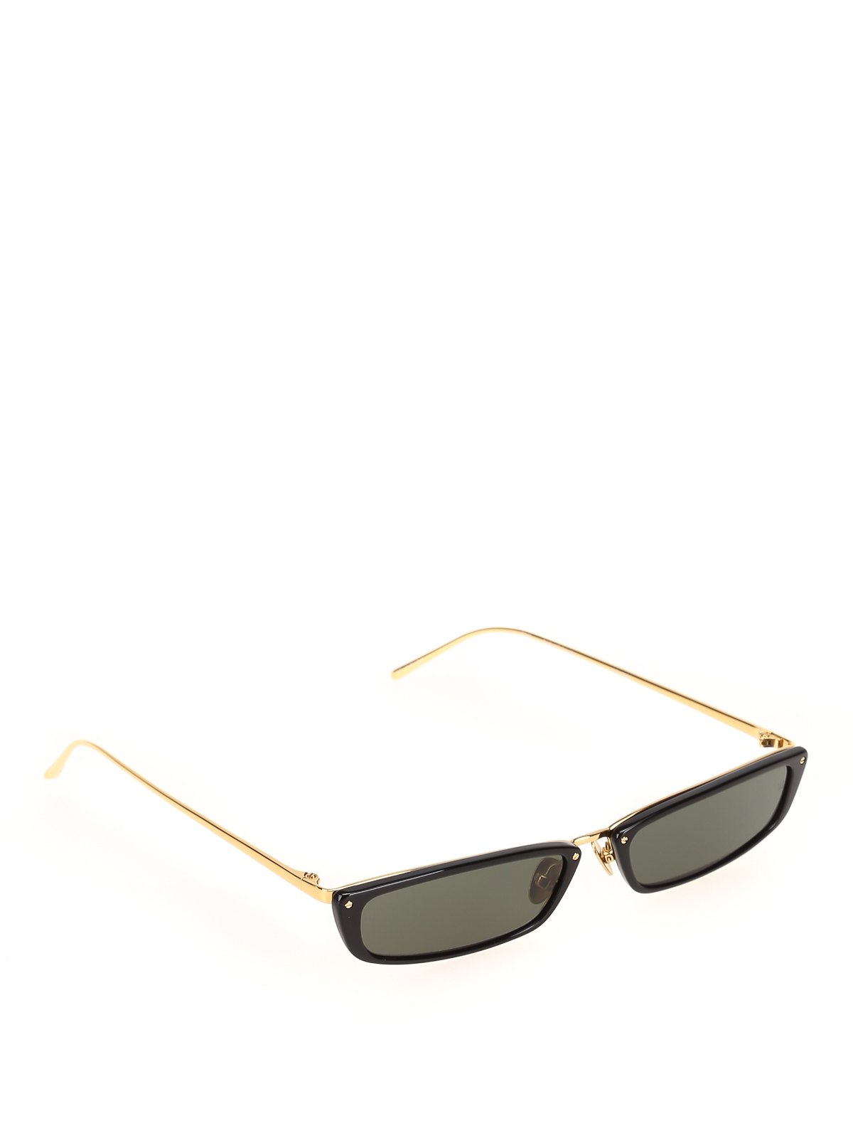 Linda Farrow Rectangular Frame Sunglasses