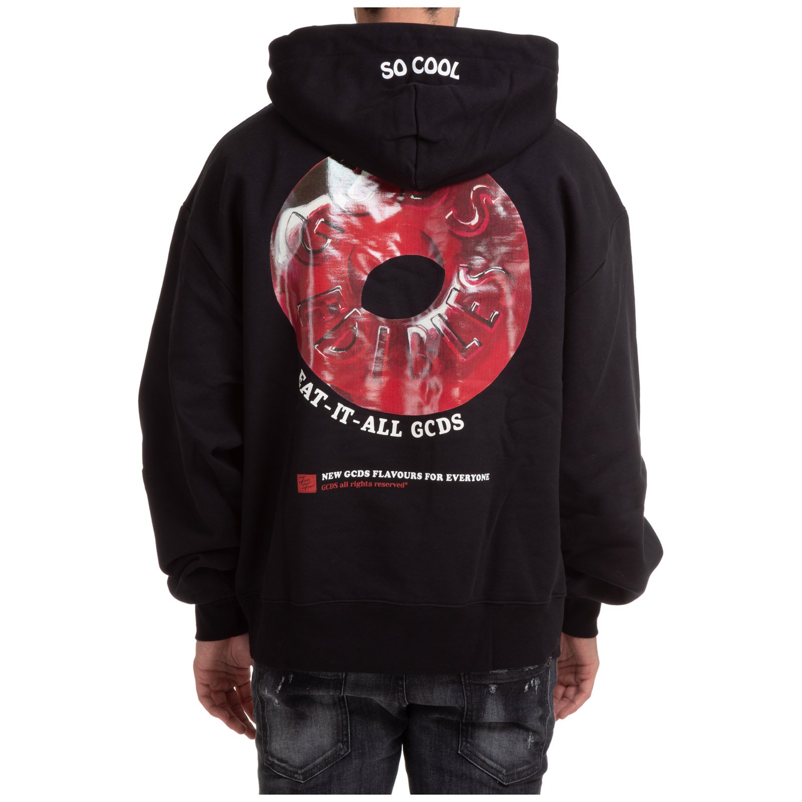 GCDS Donut Printed Drawstring Hoodie