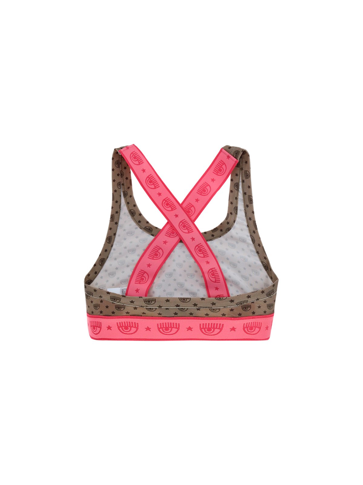 Chiara Ferragni Logomania Scoop Neck Sports Bra