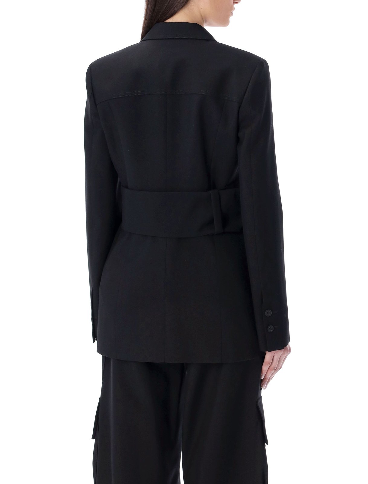 Off-White Single-Breasted Long-Sleeved Jacket
