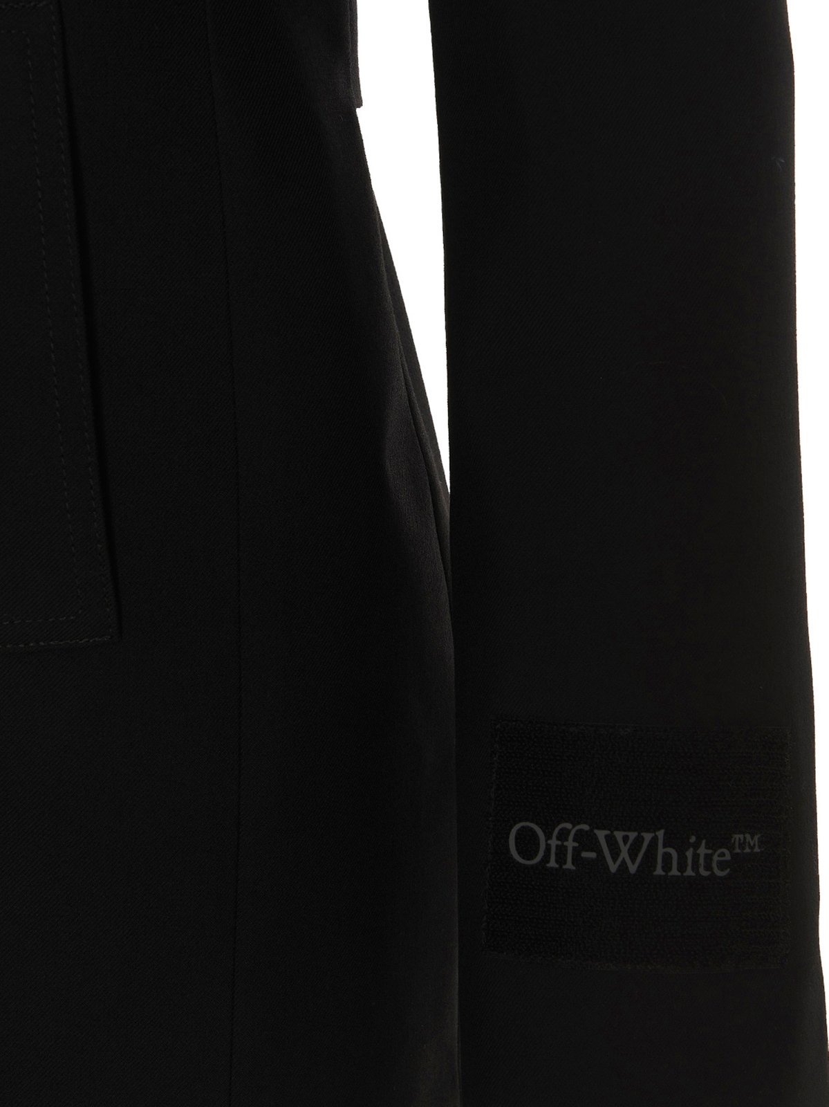 Off-White Single-Breasted Long-Sleeved Jacket