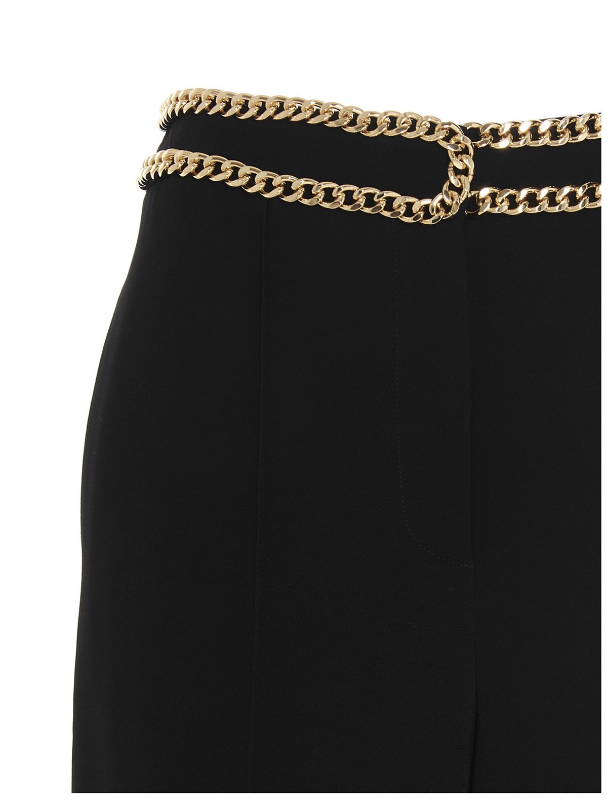 Moschino Chain-Embellished Cropped Trousers