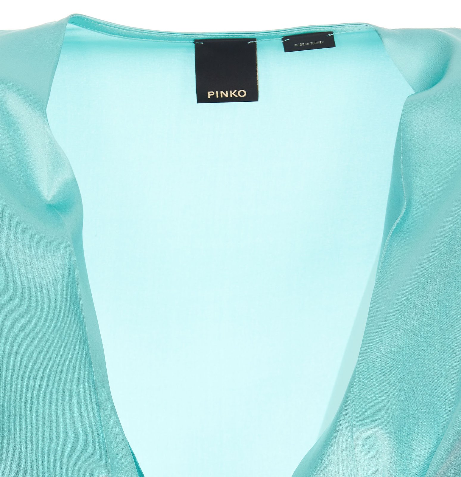 Pinko V-Neck Satin Blouse
